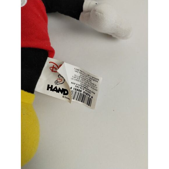 Disney Mickey Mouse Red Cross Disney Hand 10" Plush Special Edition - Picture 3 of 4